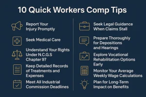 10 Workers Comp Quick Tips INFOGRAPHIC